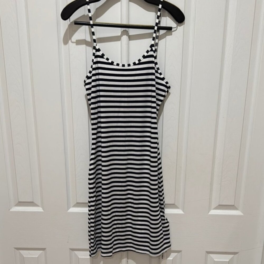 Black and White Striped Dress
